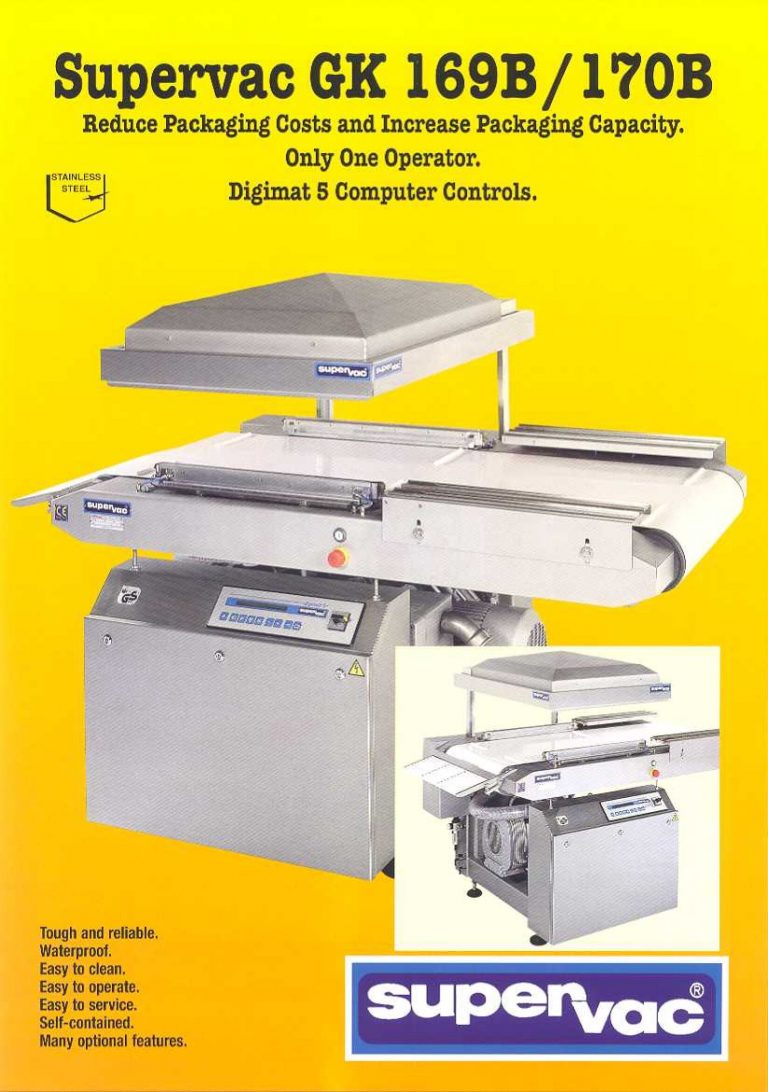 Supervac GK 169B/170B Vacuum Chamber Bag Sealer Brochure | M&M ...