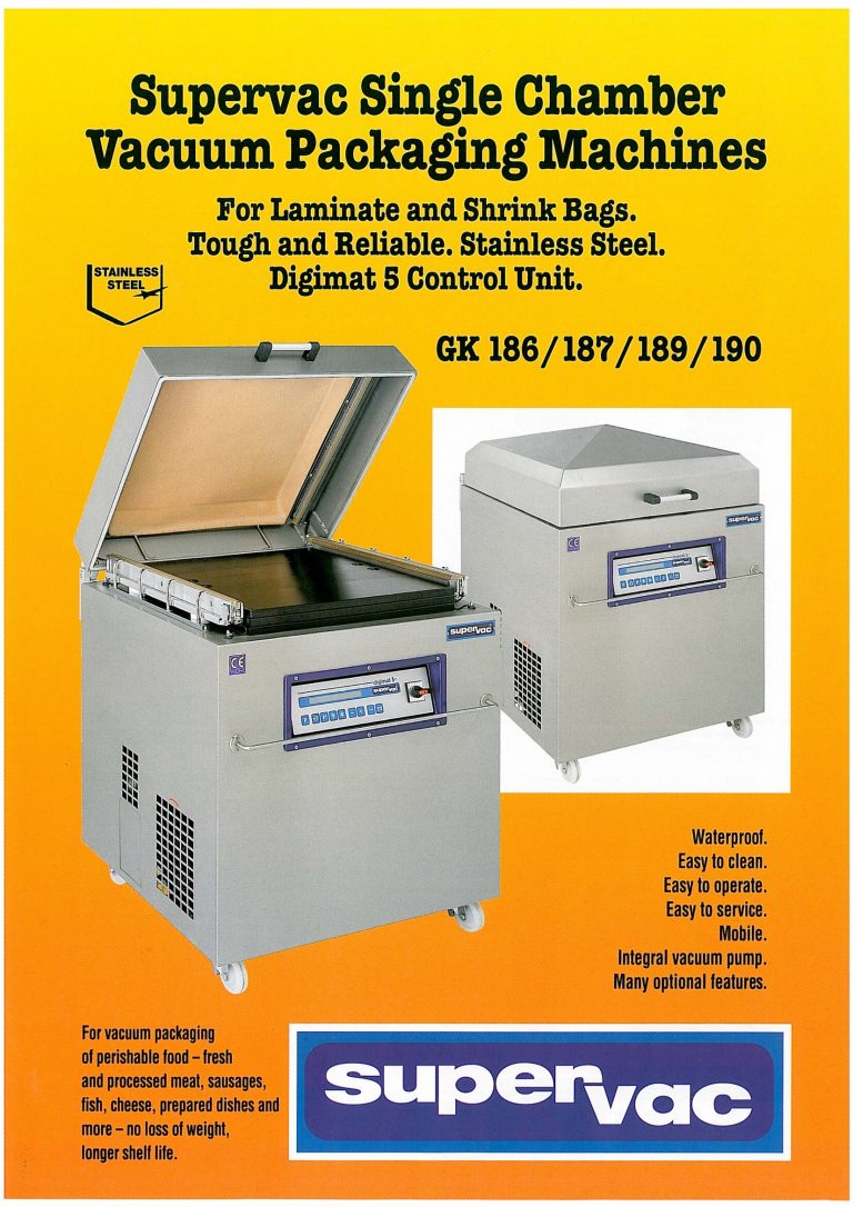 Supervac Gk Single Chamber Vacuum Packaging Machine Brochure